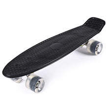 22 Inches Mini Cruiser Banana Style Longboard Pastel Color Board with LED Flashing Wheels