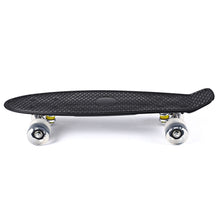 22 Inches Mini Cruiser Banana Style Longboard Pastel Color Board with LED Flashing Wheels
