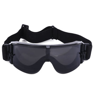 X800 Tactical CS Game Windproof Sunglasses Multifunctional Cycling Hunting Glasses