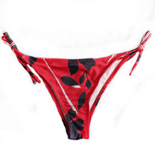 Women'S Tie Side Bottom Criss Cross Triangle Bikini Bathing Suits